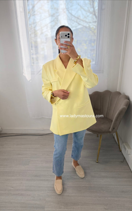 Blazer asymétrique - Jaune