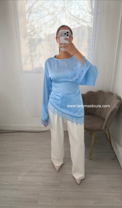 Blouse dentelle (Plusieurs coloris)