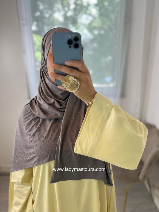 Hijab Perla - Édition Strass ( plusieurs coloris)