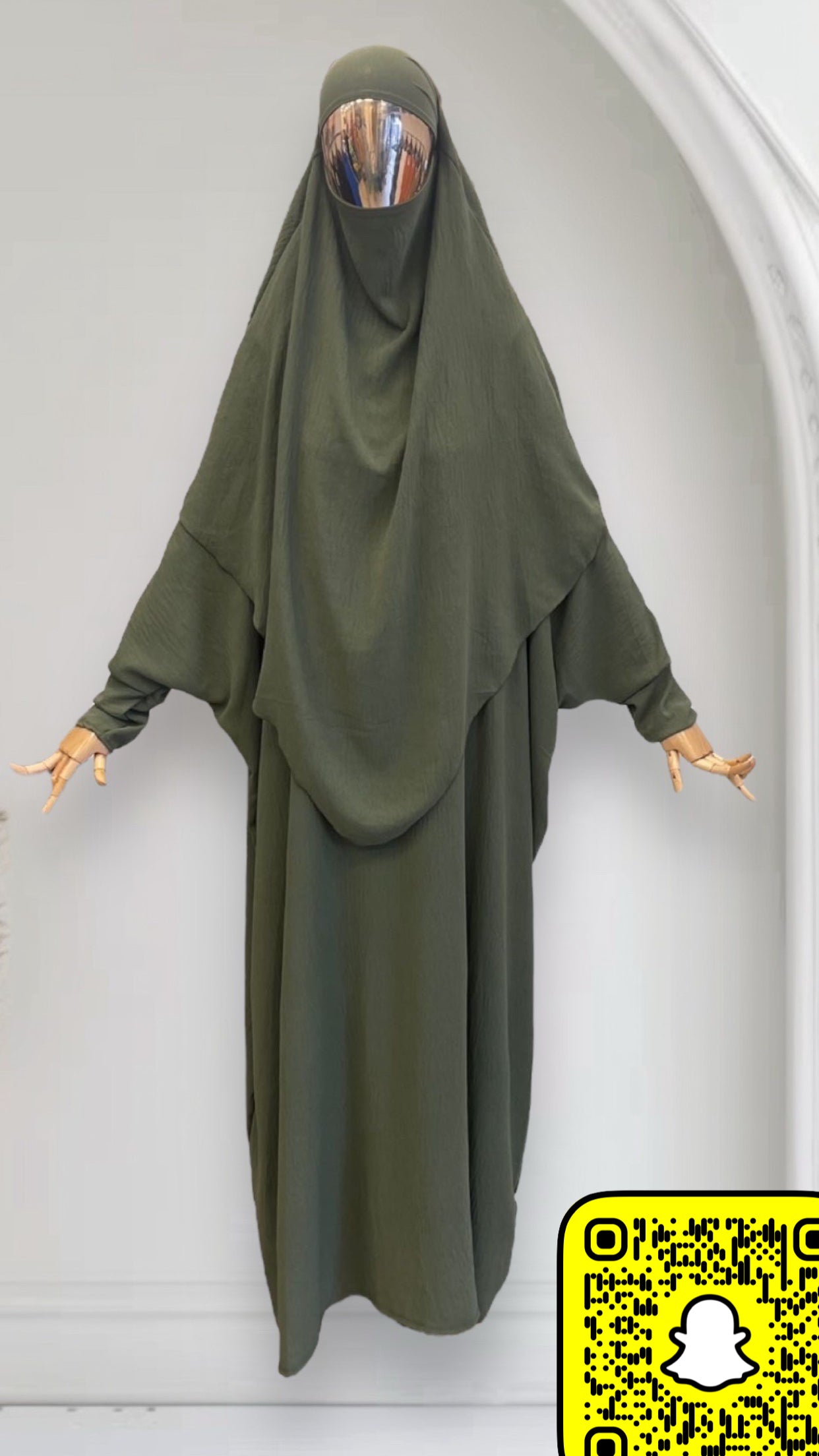 Ensemble Khimar + Abaya en jazz - (Plusieurs coloris)