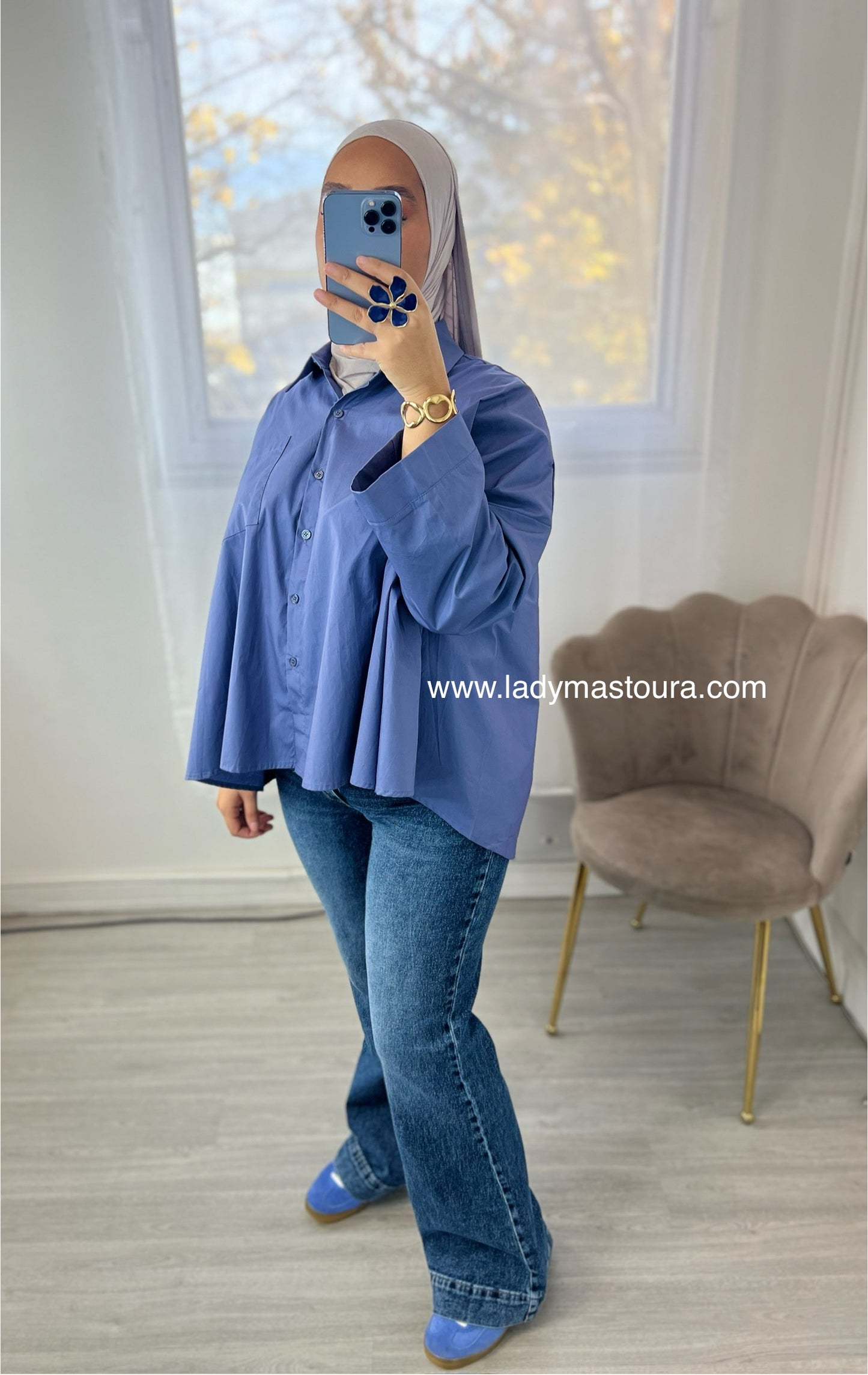 Chemise en popeline - Plusieurs coloris (Coton)