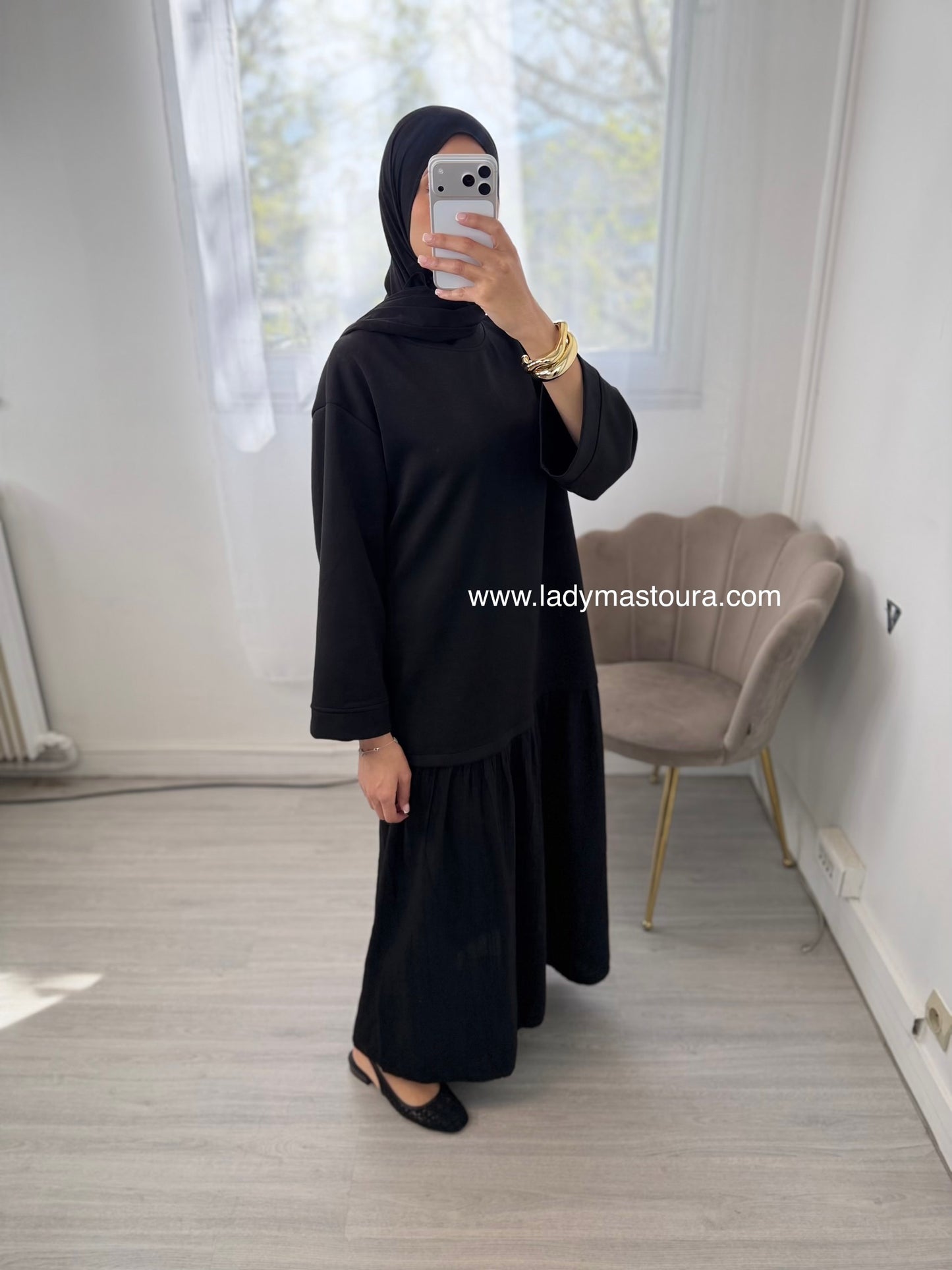 Robe Manche longue - Noir