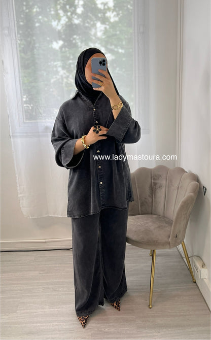 Ensemble Maria Noir en denim