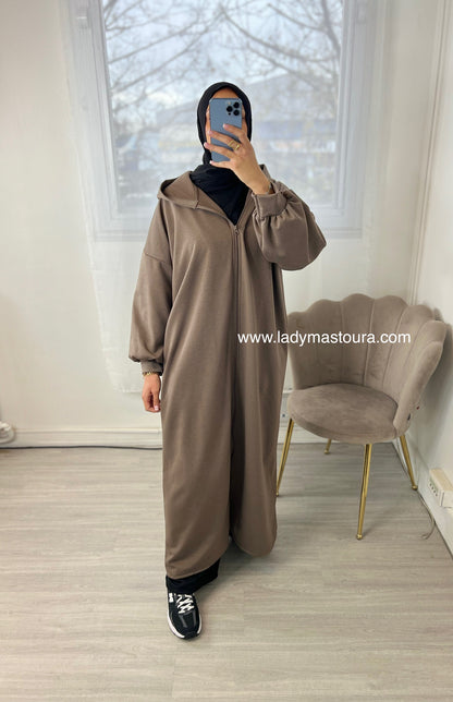 Gilet à Zip - Taupe