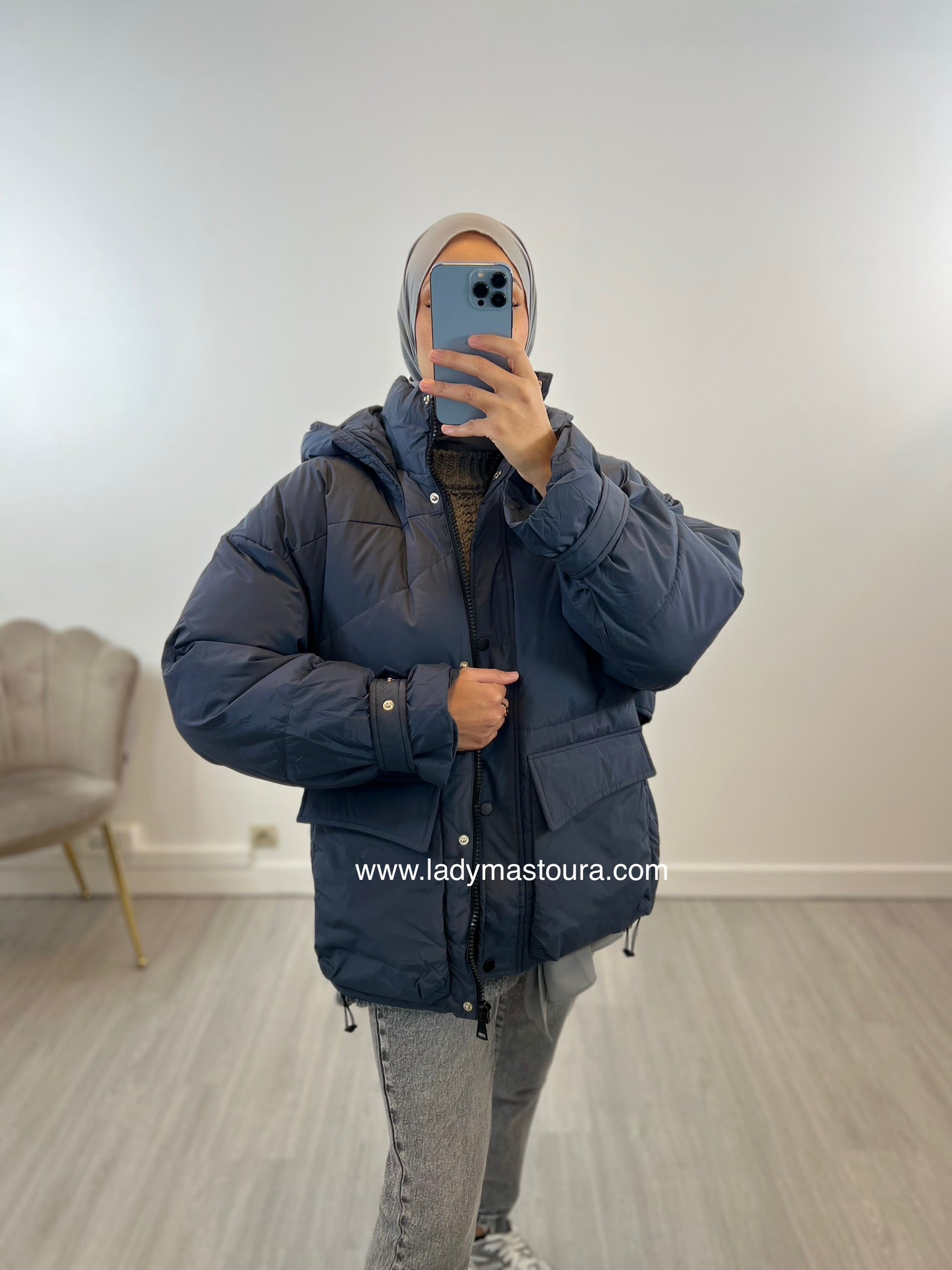 Doudoune Samira - Bleue
