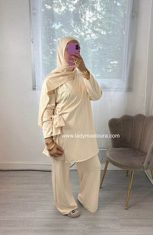 Burkini à nouer - beige