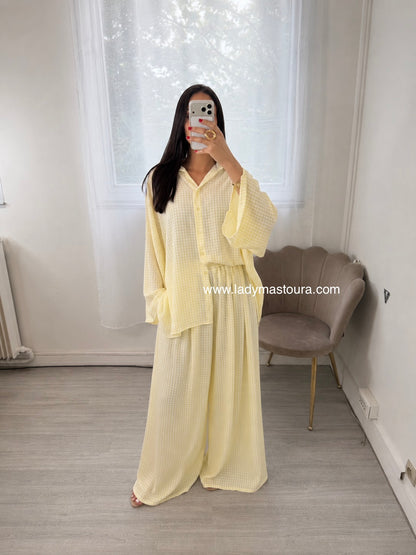 Ensemble Vichy - Jaune