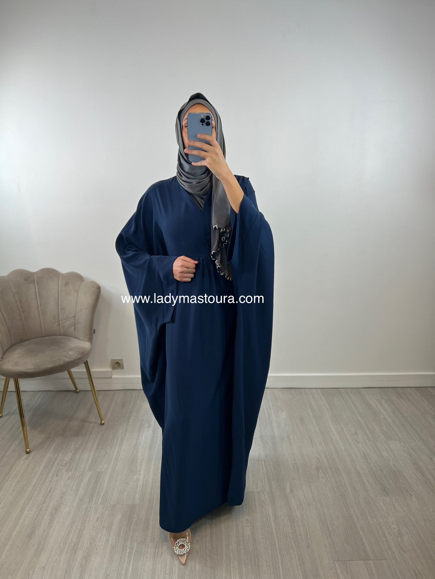 Abaya Kawtar - Bleu marine