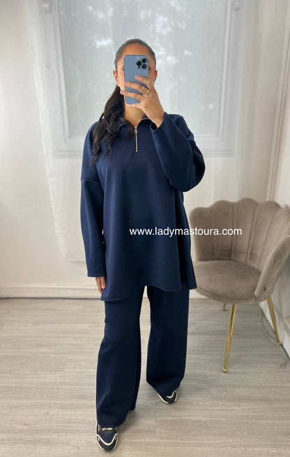 Ensemble Zip - Bleu
