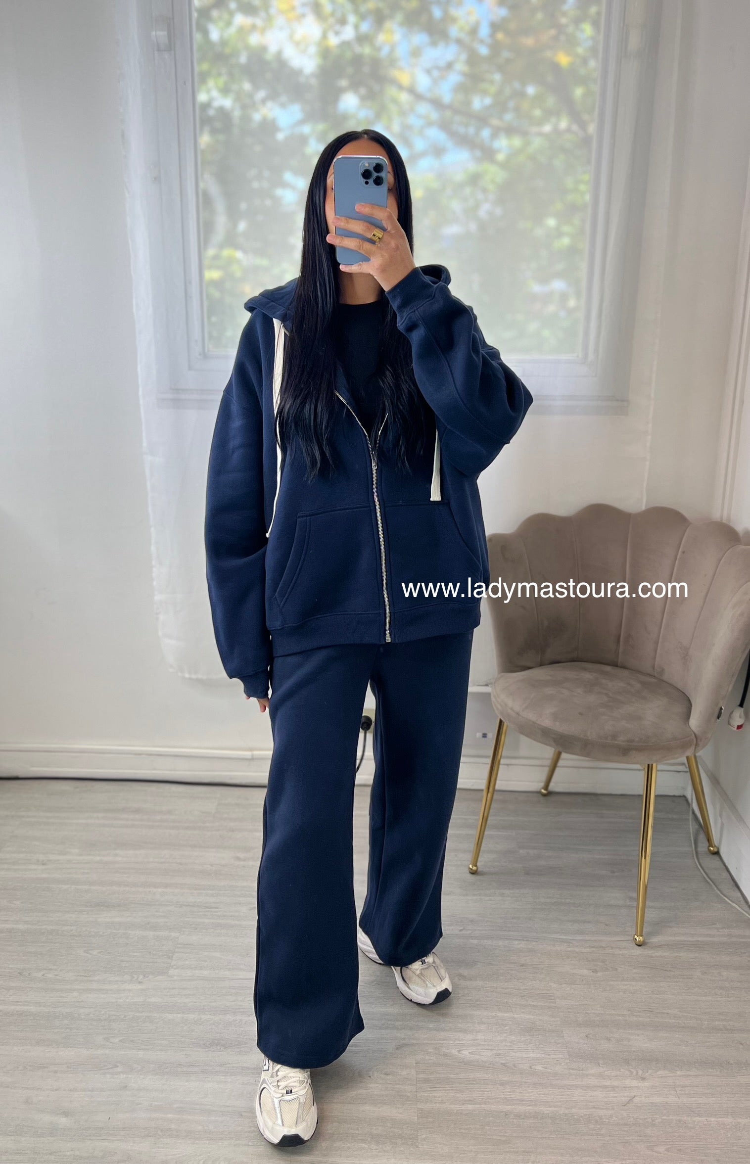 Gilet Sweat - Bleu Marine