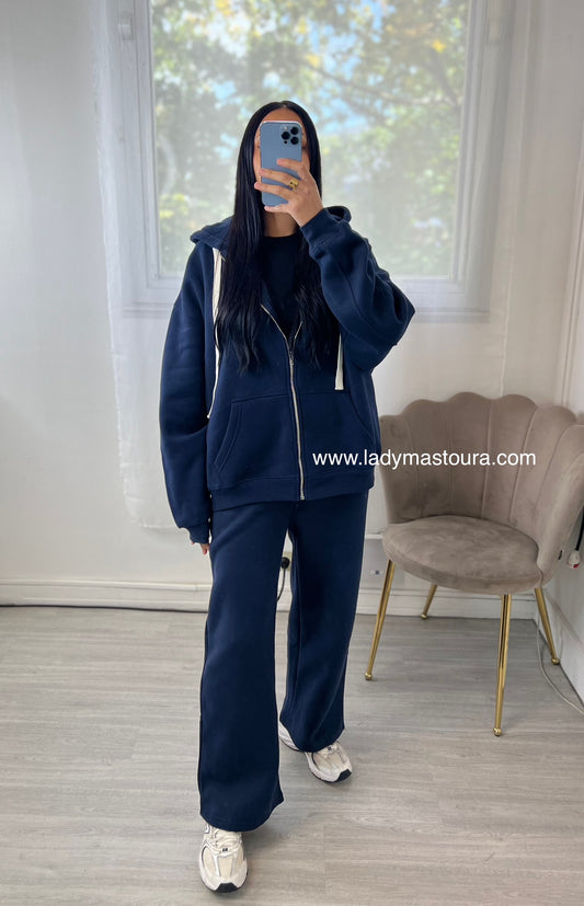 Gilet Sweat - Bleu Marine