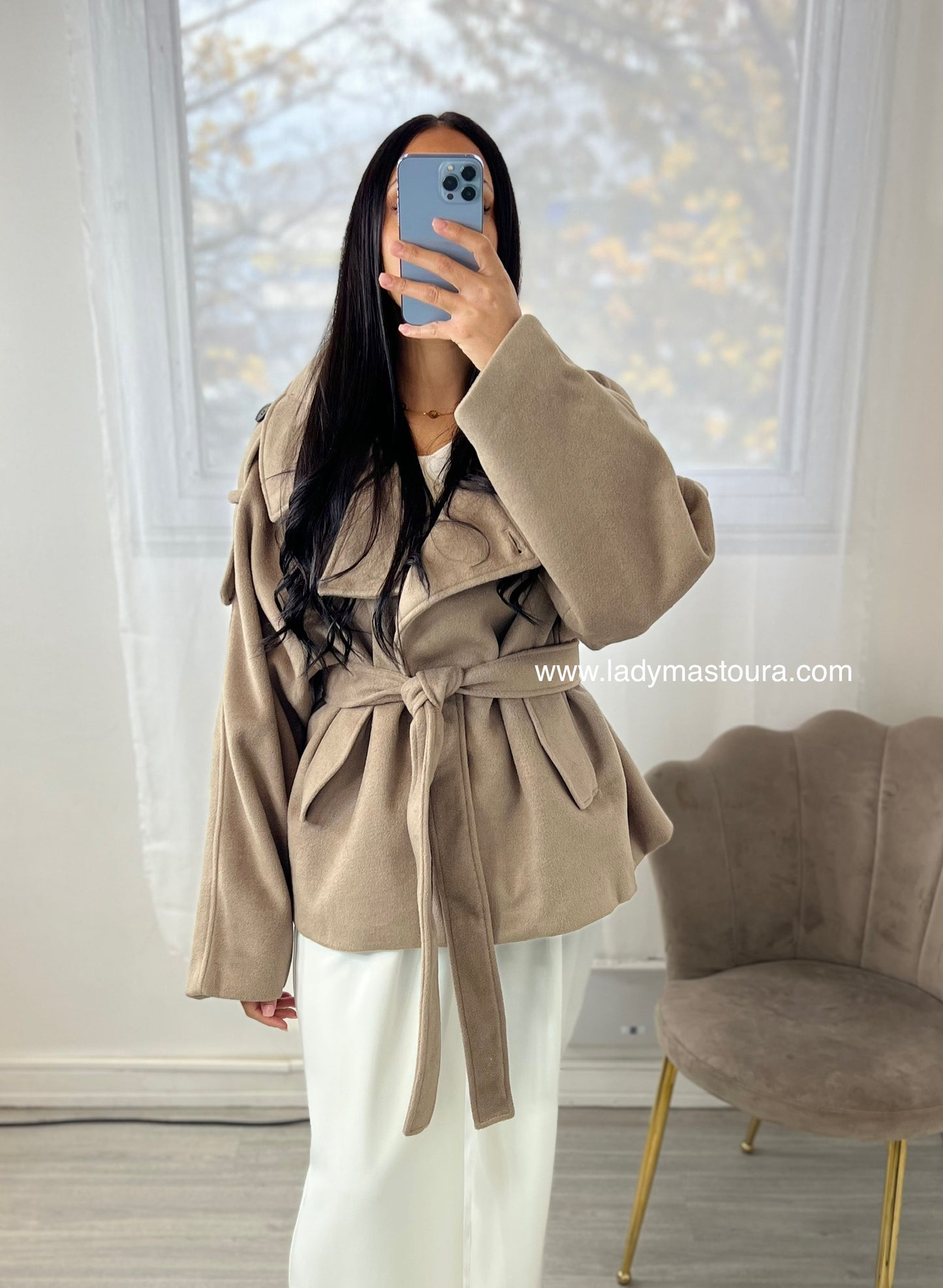 Manteau Sonia Laine - Beige