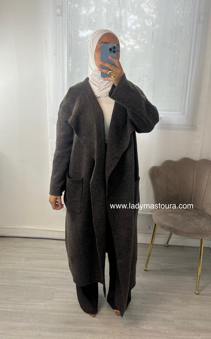 Cardigan Long - Chocolat