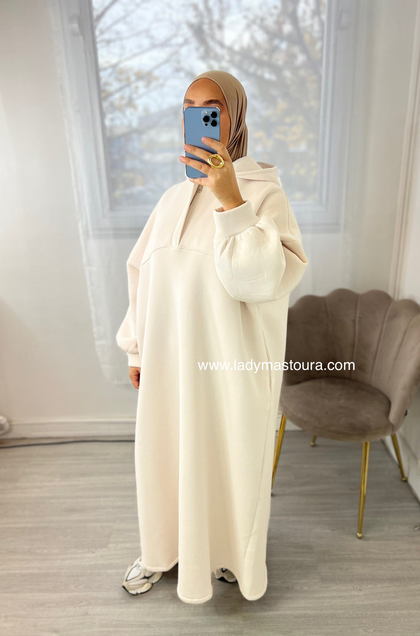 Robe Sweat intérieur molletonné - Beige
