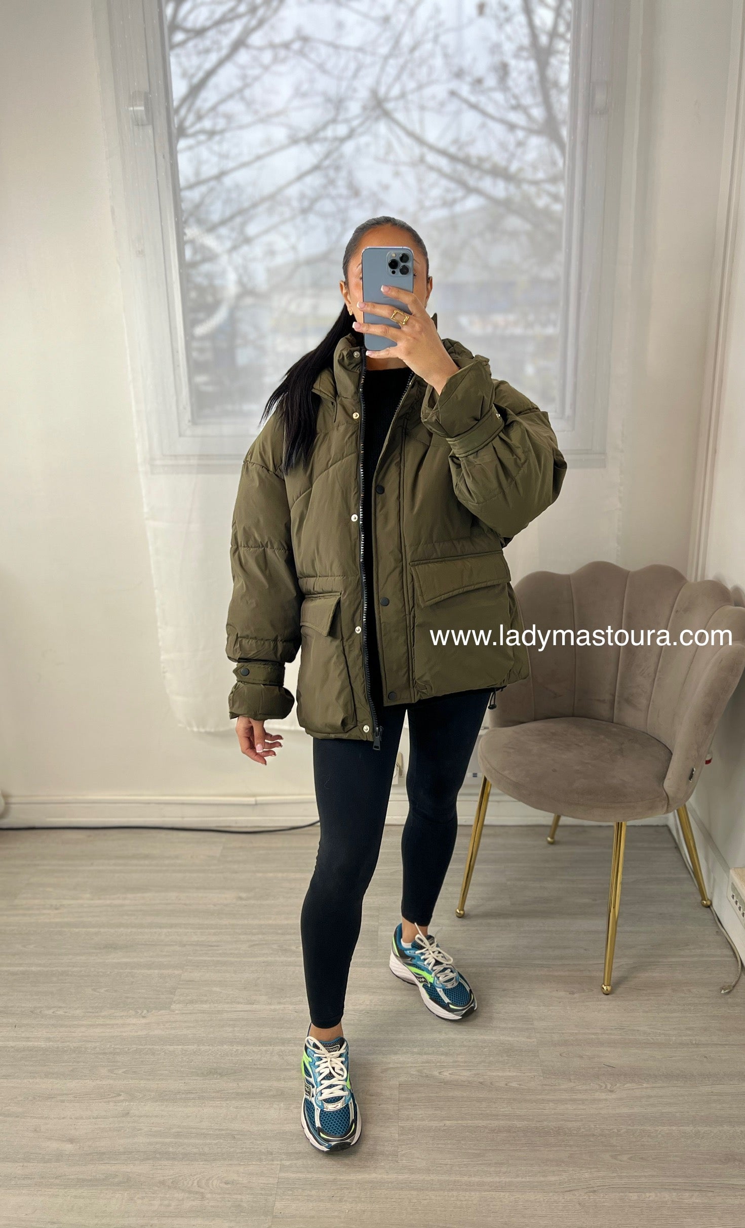 Doudoune Samira - Kaki