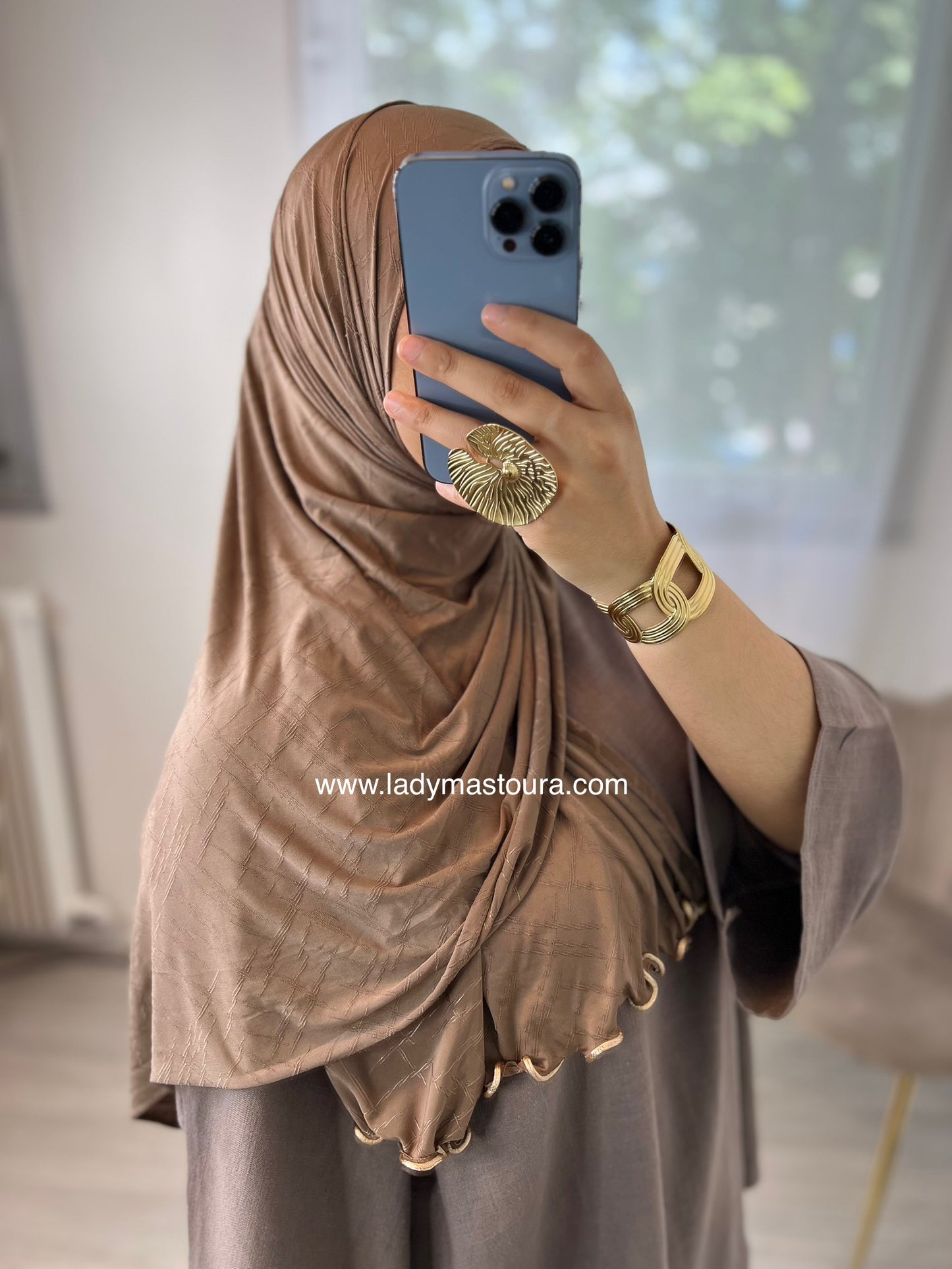 Hijab Monogramme -  ( plusieurs coloris)