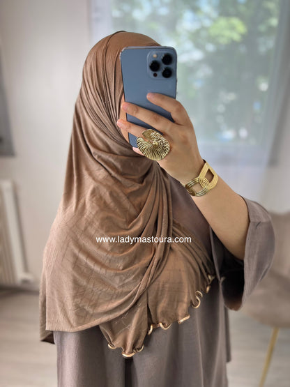 Hijab Monogramme -  ( plusieurs coloris)