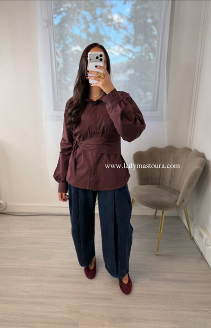 Jeans Ballon - Bleu Marine (100% coton)