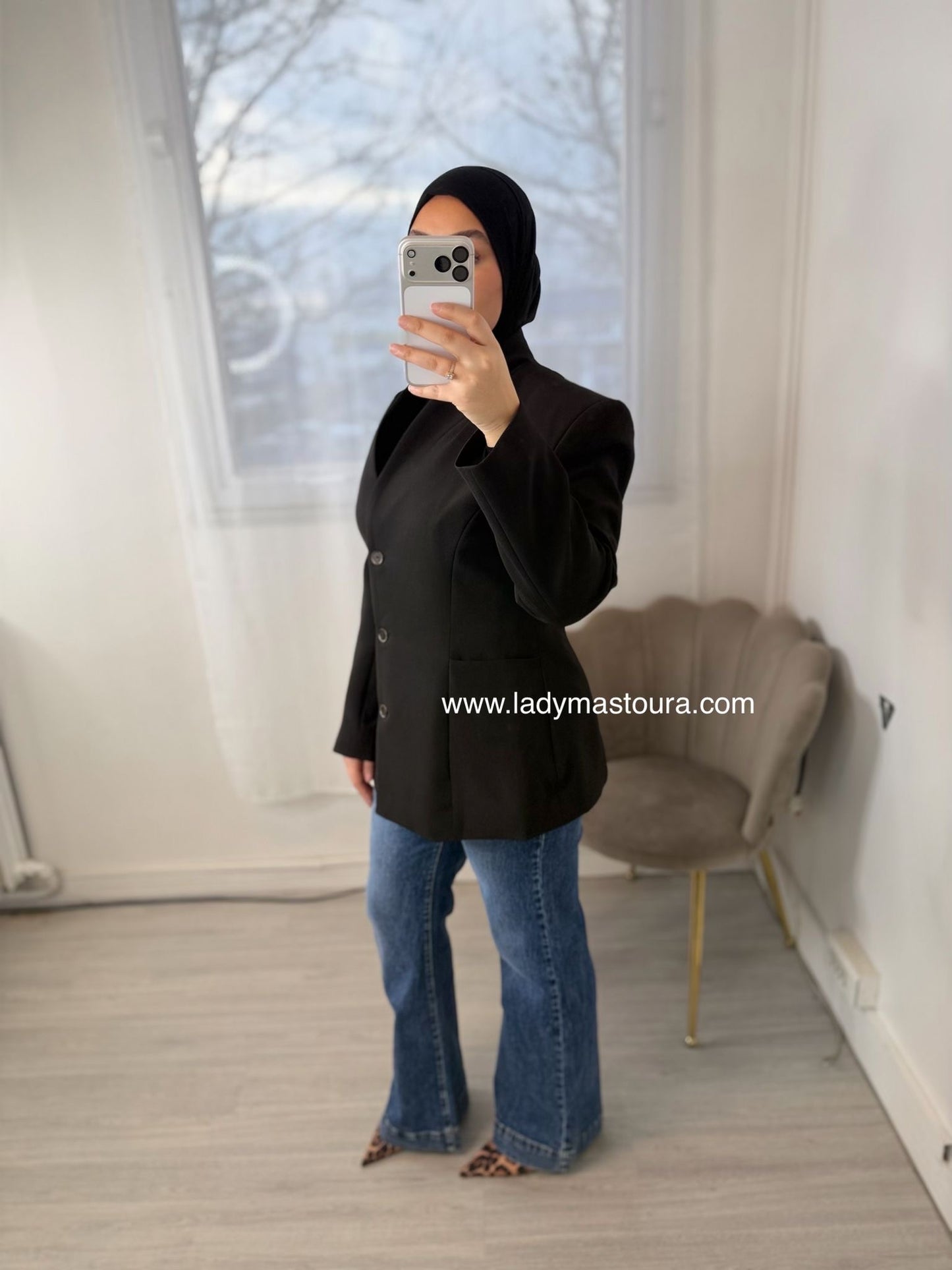 Blazer Zahra- Noir