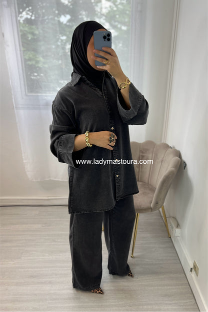 Ensemble Maria Noir en denim