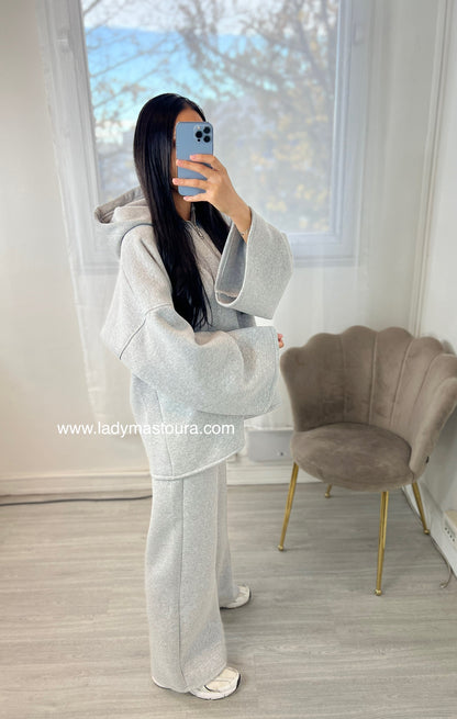 Ensemble Sweat intérieur molletonné - Gris