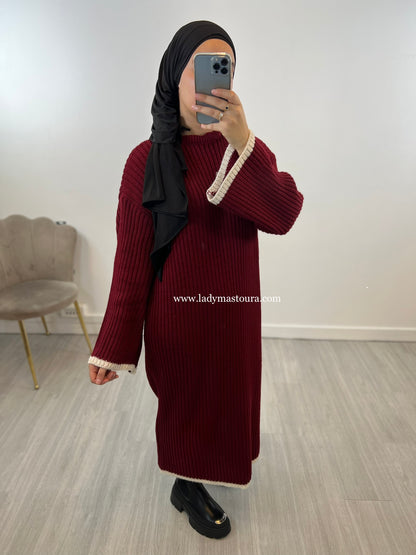 Robe Camélia - Bordeaux