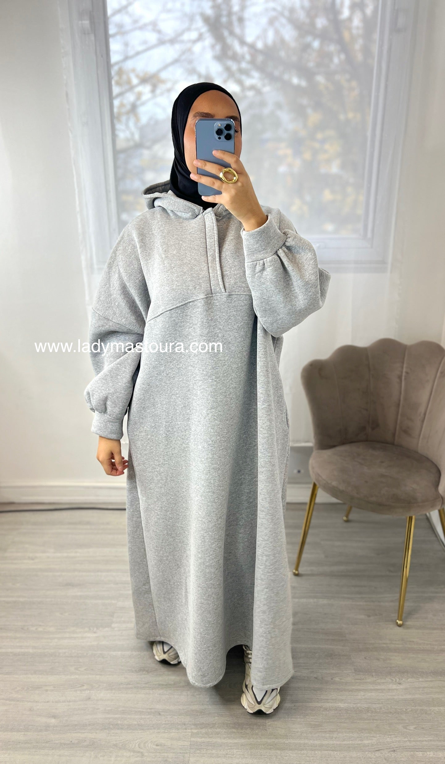 Robe Sweat intérieur molletonné
 - Grise