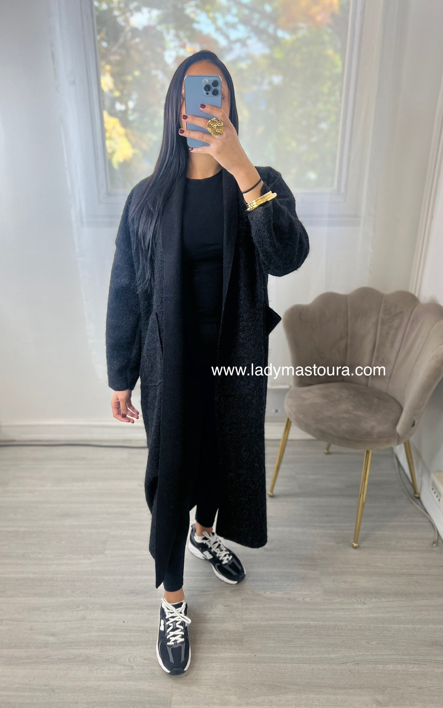 Manteau gilet - Noir