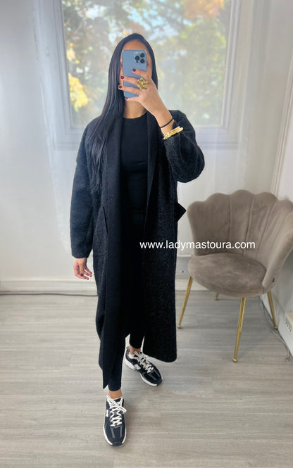 Manteau gilet - Noir
