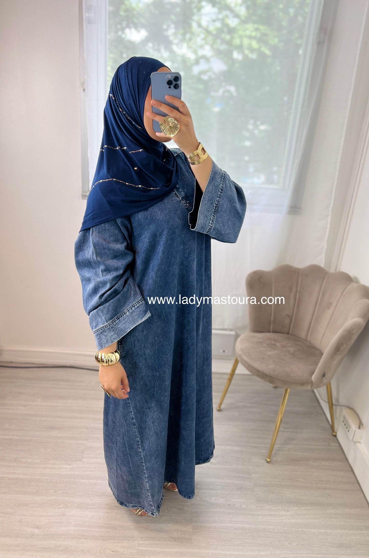 Robe Denim Sahar - Bleu