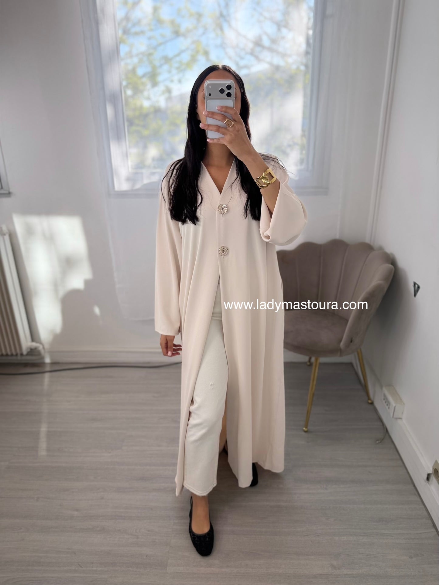 Kimono Halima - Ecru - Qualité premium