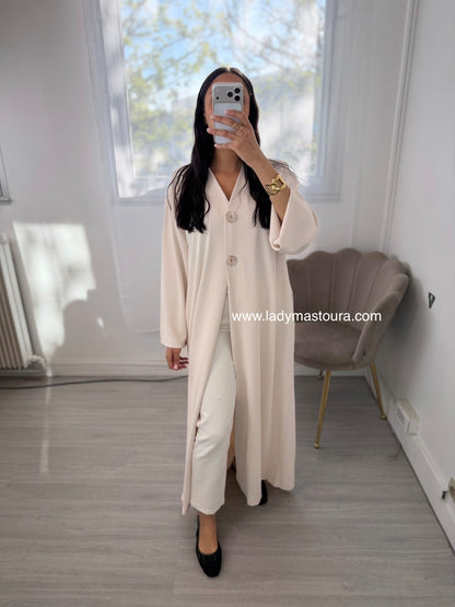 Kimono Halima - Ecru - Qualité premium