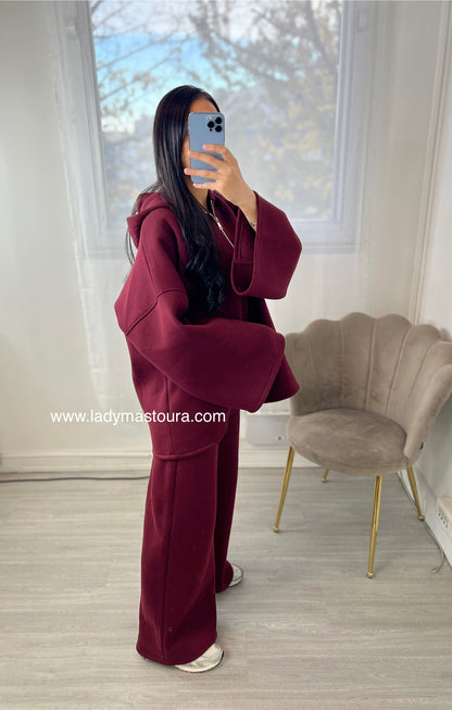 Ensemble Sweat intérieur molletonné  - Burgundy