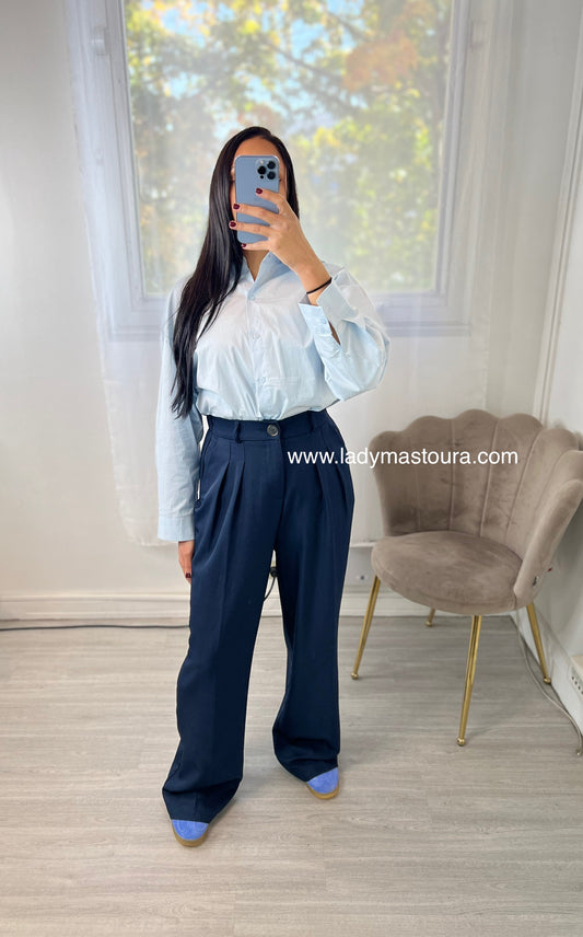 Pantalon Classique - Bleu Marine