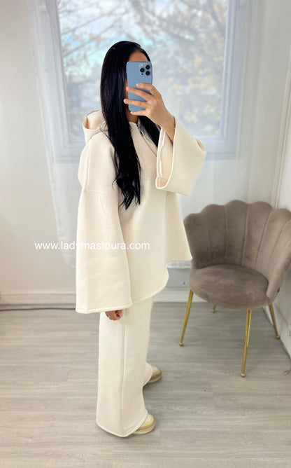 Ensemble Sweat intérieur molletonné - Beige