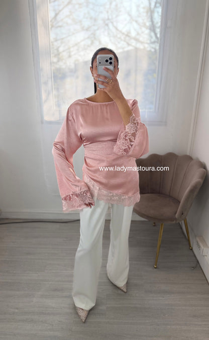 Blouse dentelle (Plusieurs coloris)