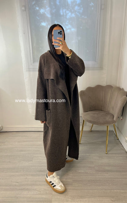 Cardigan Long - Chocolat