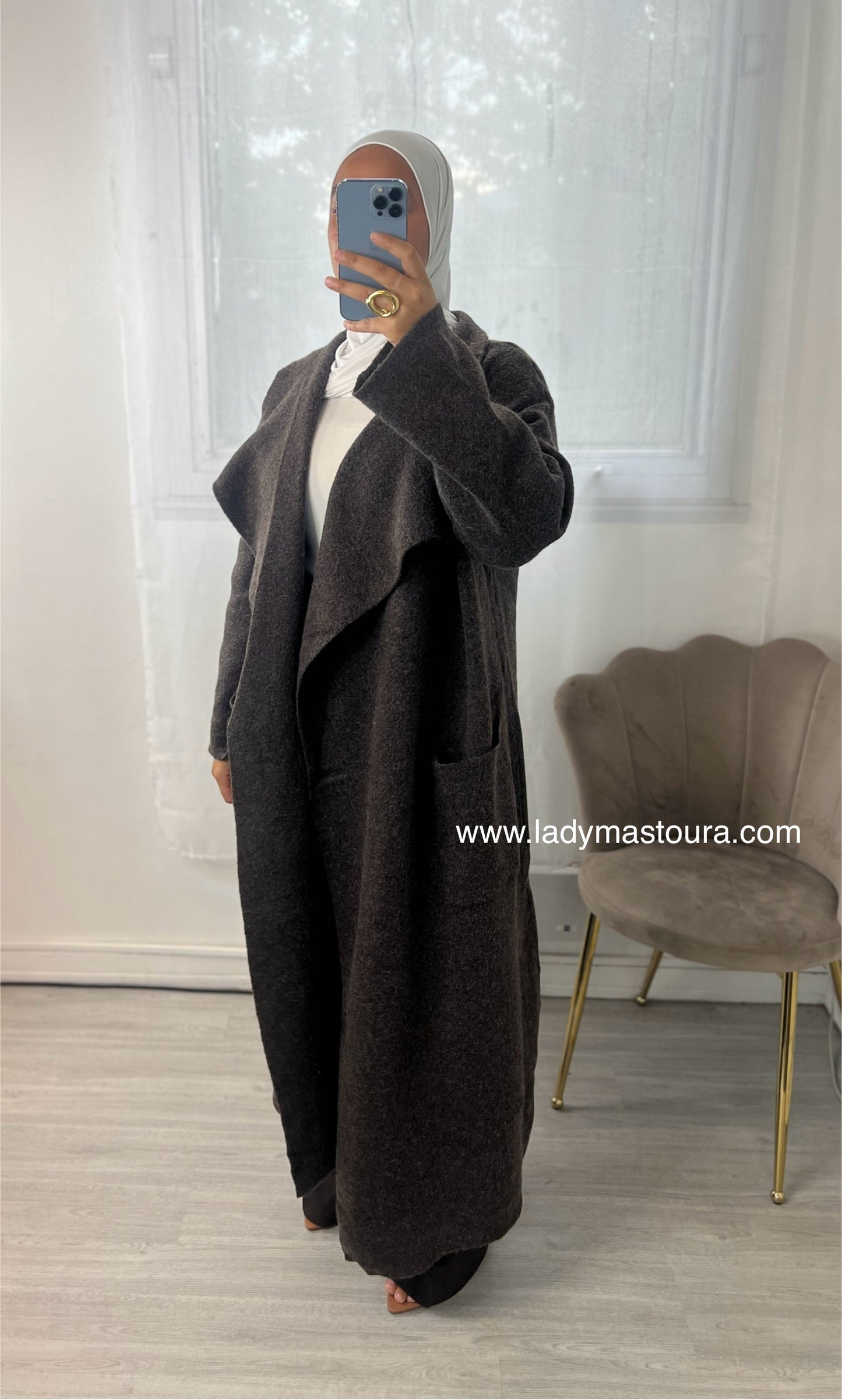 Cardigan Long - Chocolat