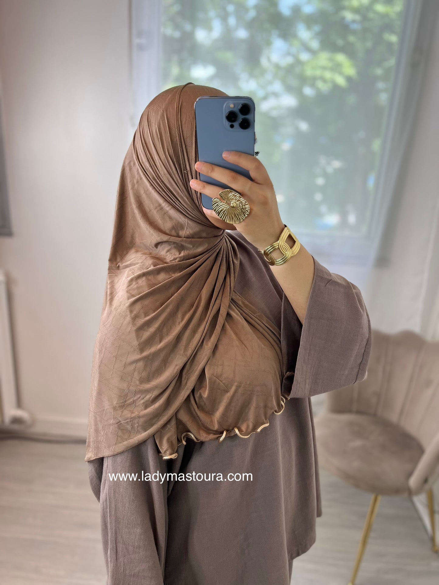 Hijab Monogramme -  ( plusieurs coloris)