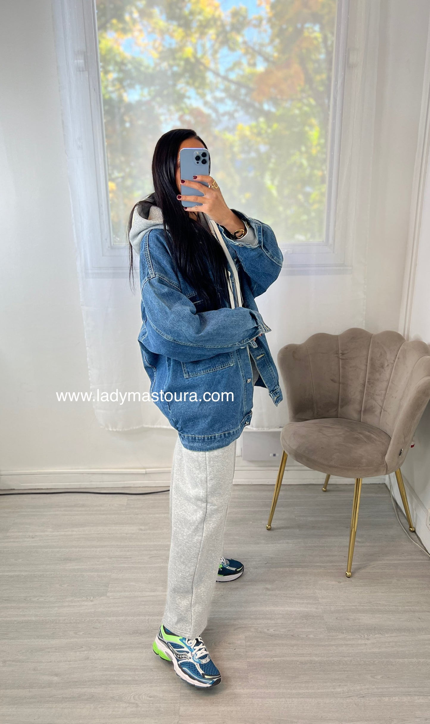 Veste en jean - Bleue