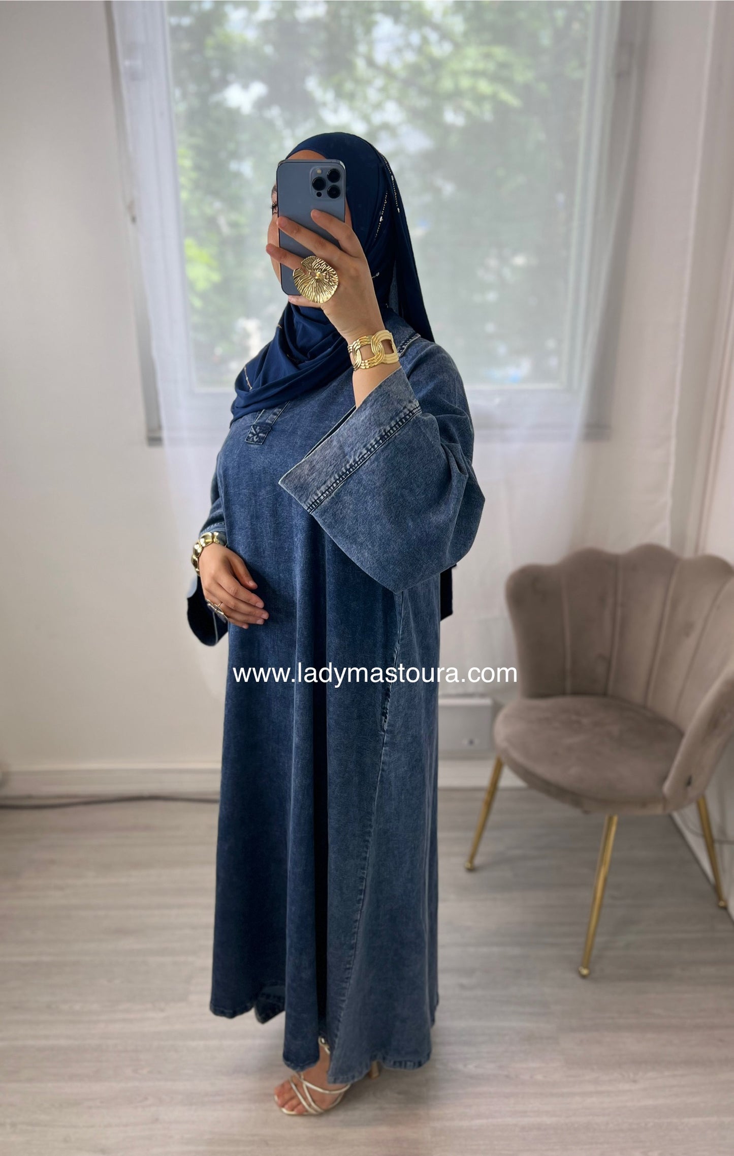 Robe Denim Sahar - Bleu