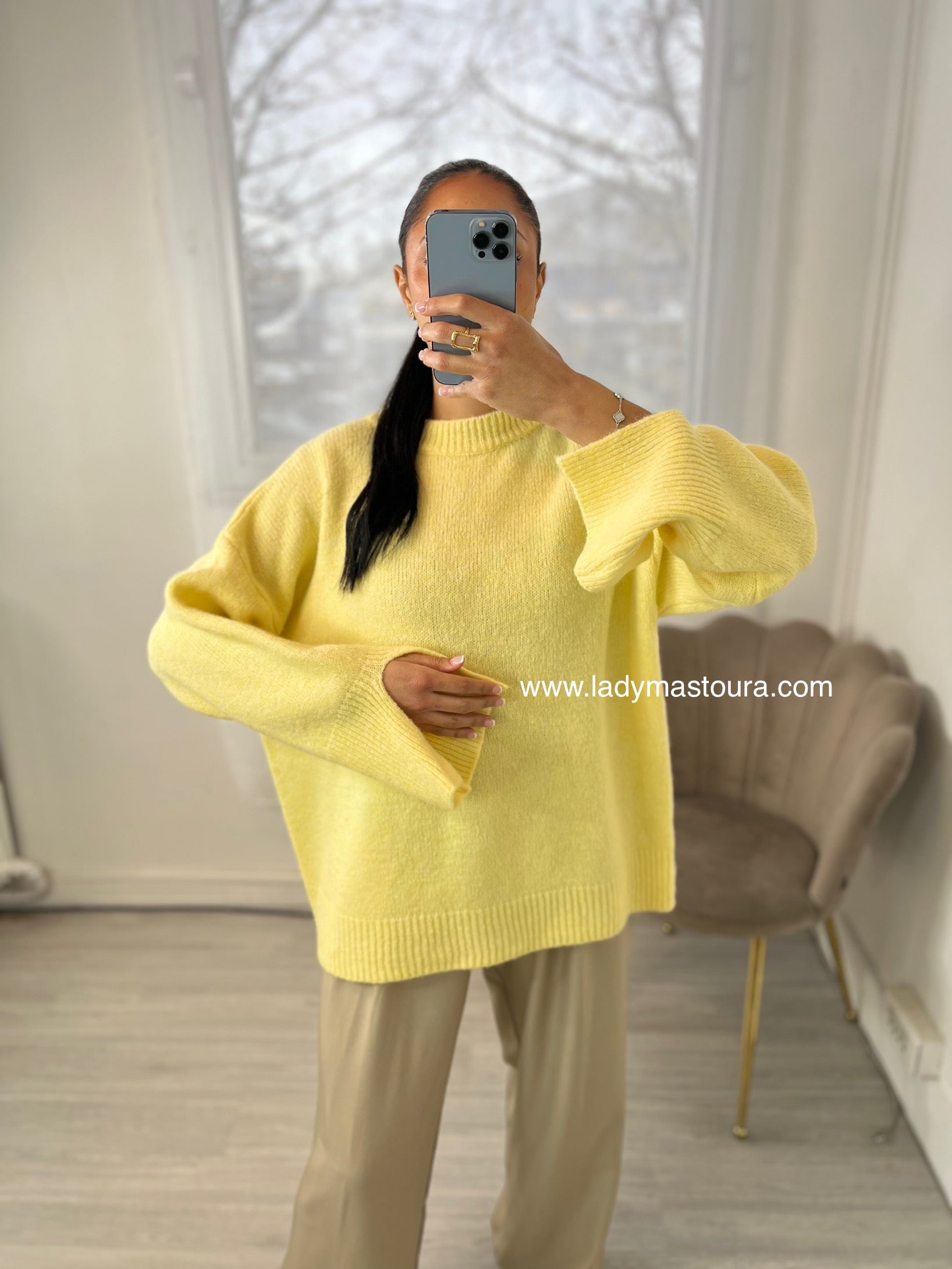Pull Samia - Jaune Beurre