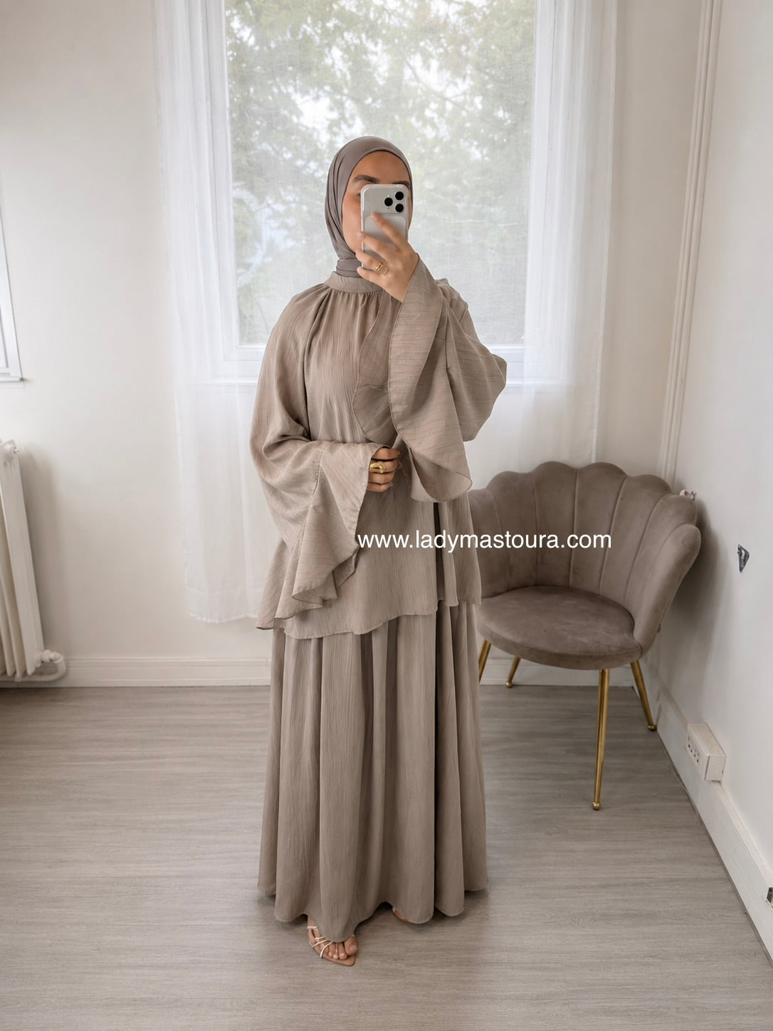 Ensemble jupe Salma - Taupe