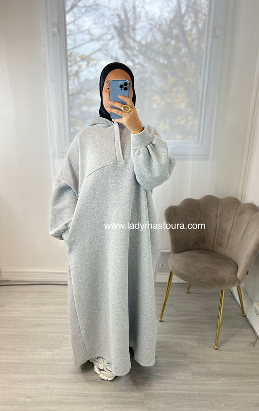 Robe Sweat intérieur molletonné
 - Grise
