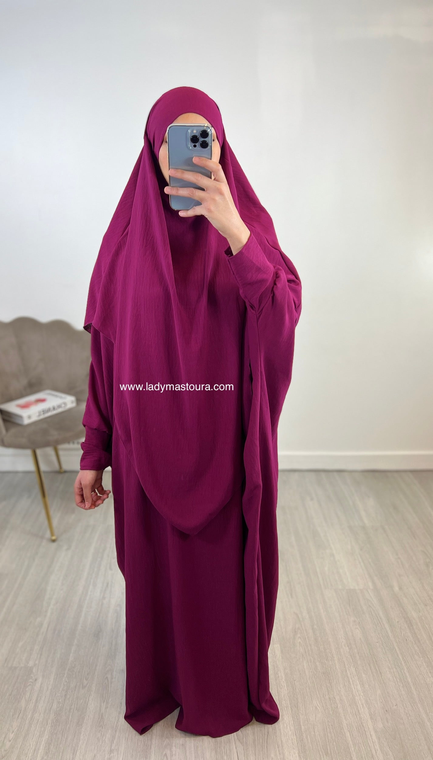 Ensemble Khimar + Abaya en jazz - (Plusieurs coloris)