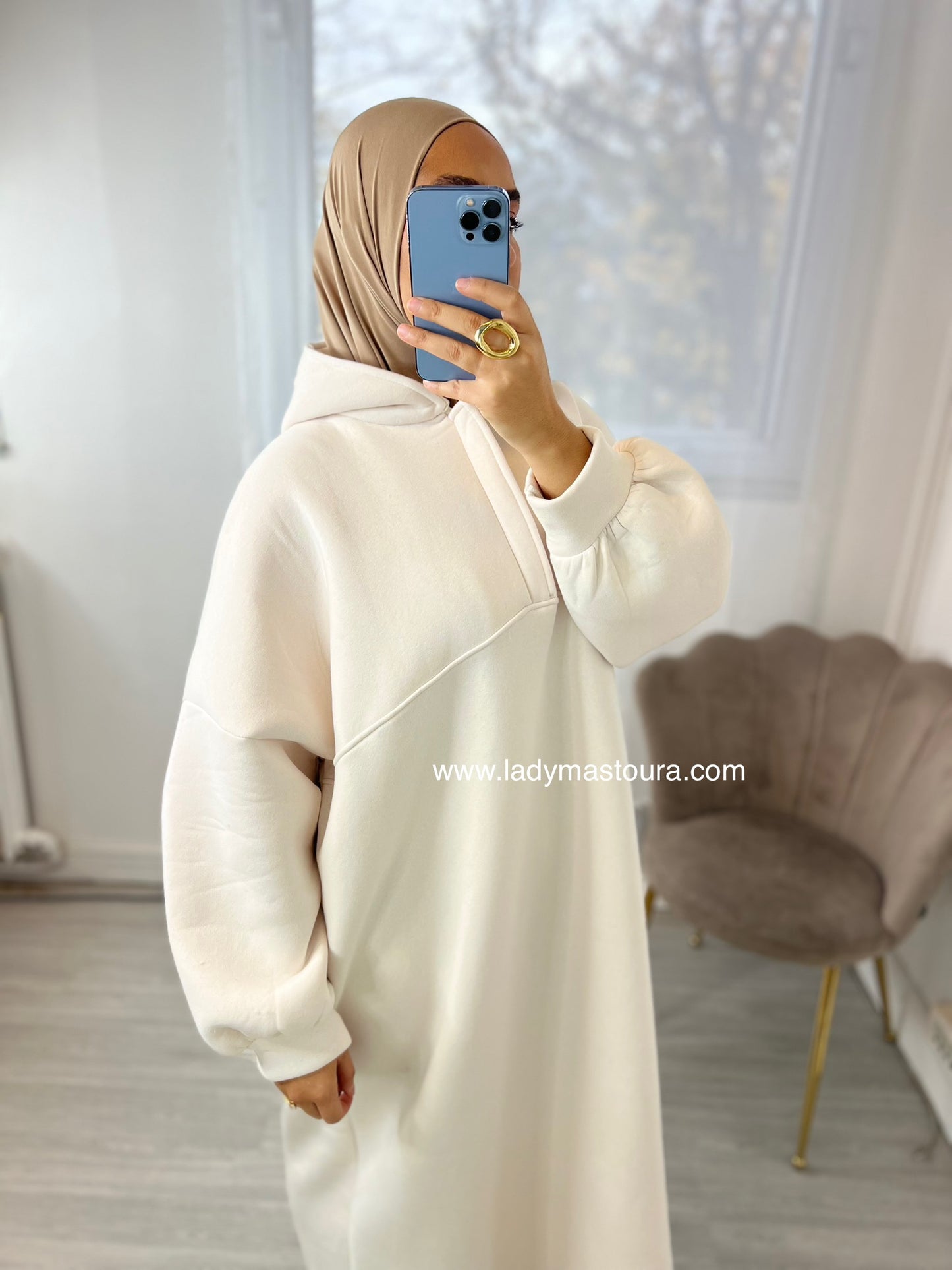 Robe Sweat intérieur molletonné - Beige