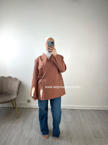 Blazer asymétrique - Terracotta
