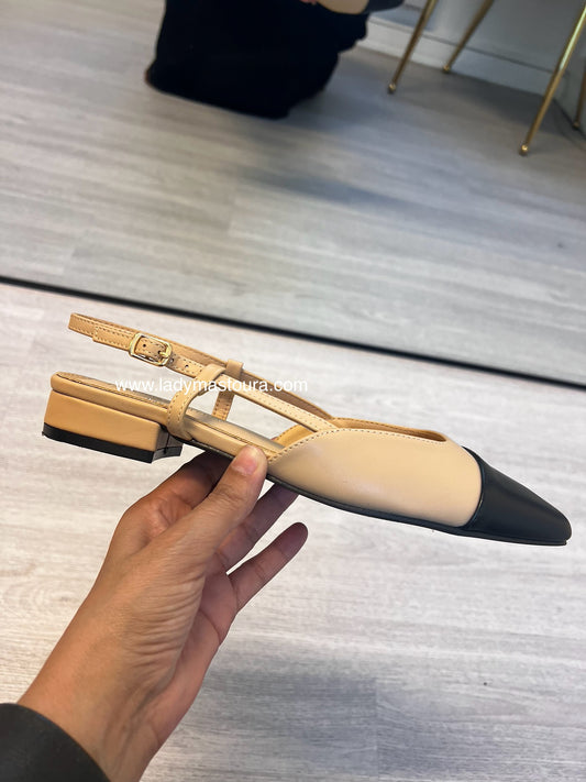 Slingback - Beige