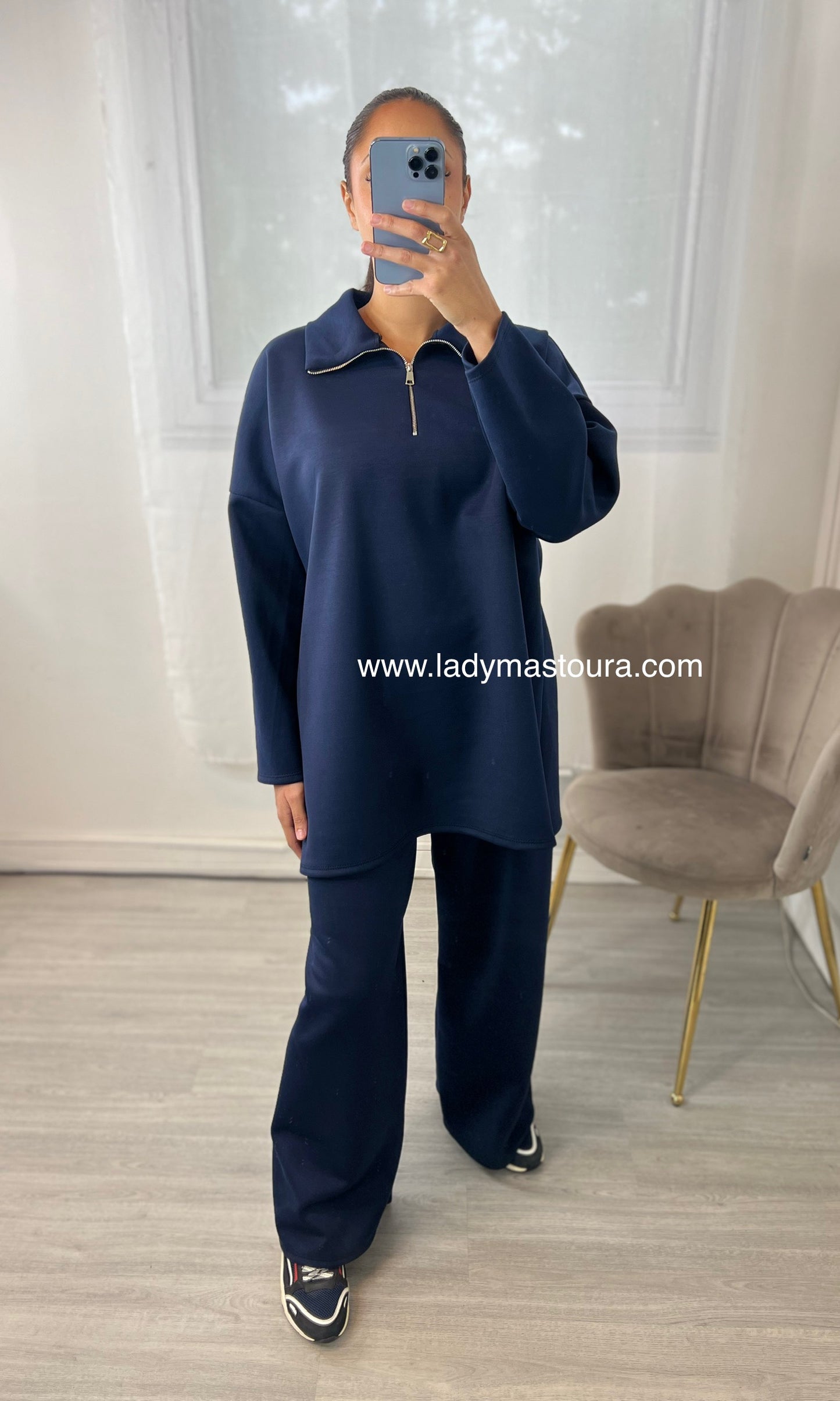 Ensemble Zip - Bleu