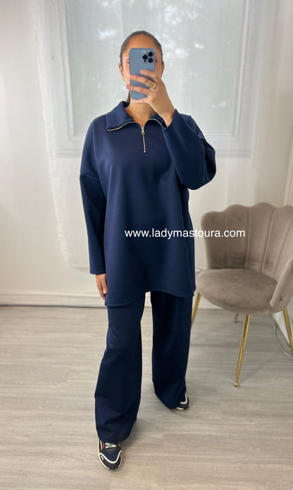 Ensemble Zip - Bleu